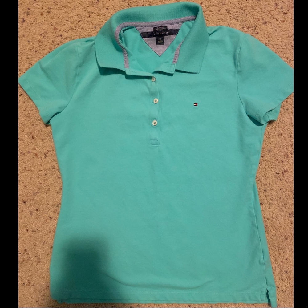Tommy Hilfiger Teal Polo Shirt